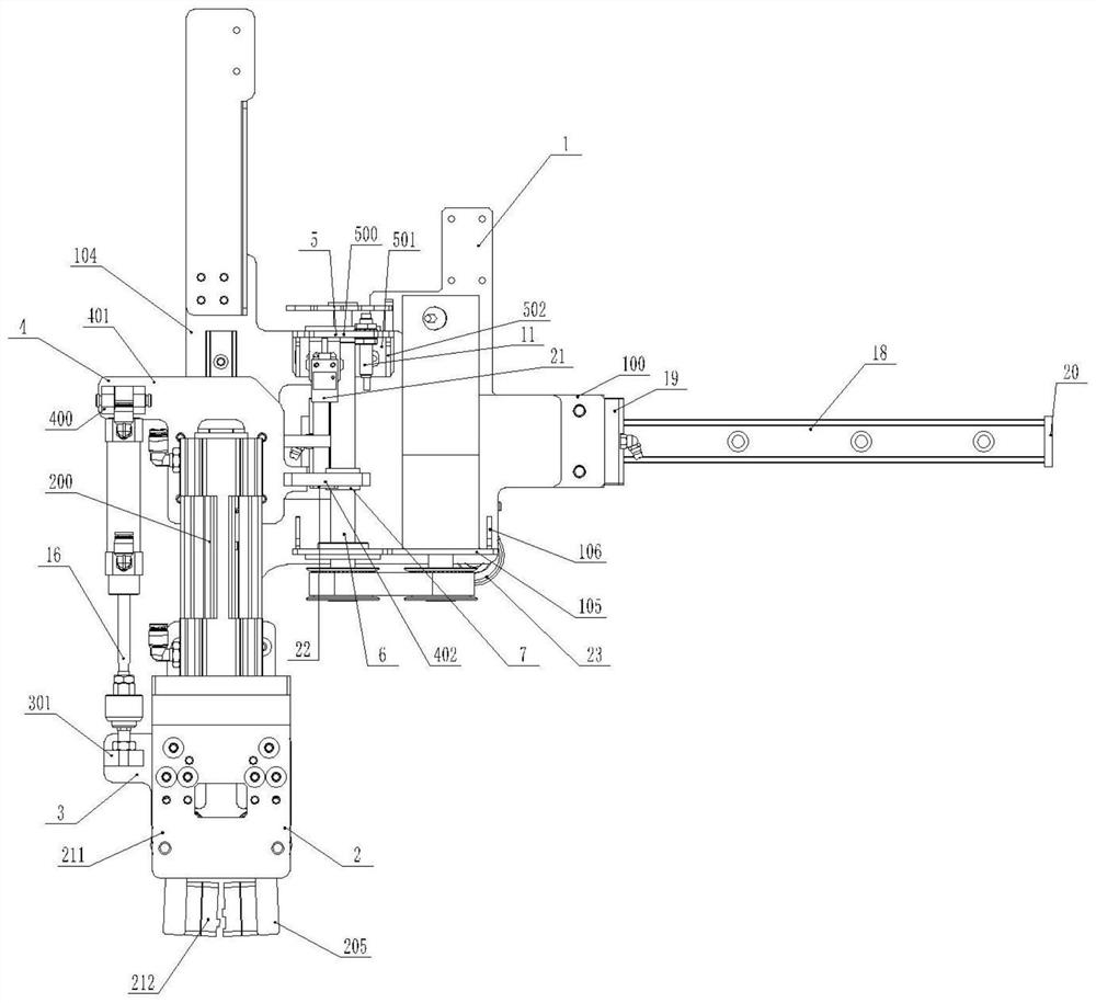 Self-adaptive clamping device for vacuum packaging machine and clamping method of self-adaptive clamping device