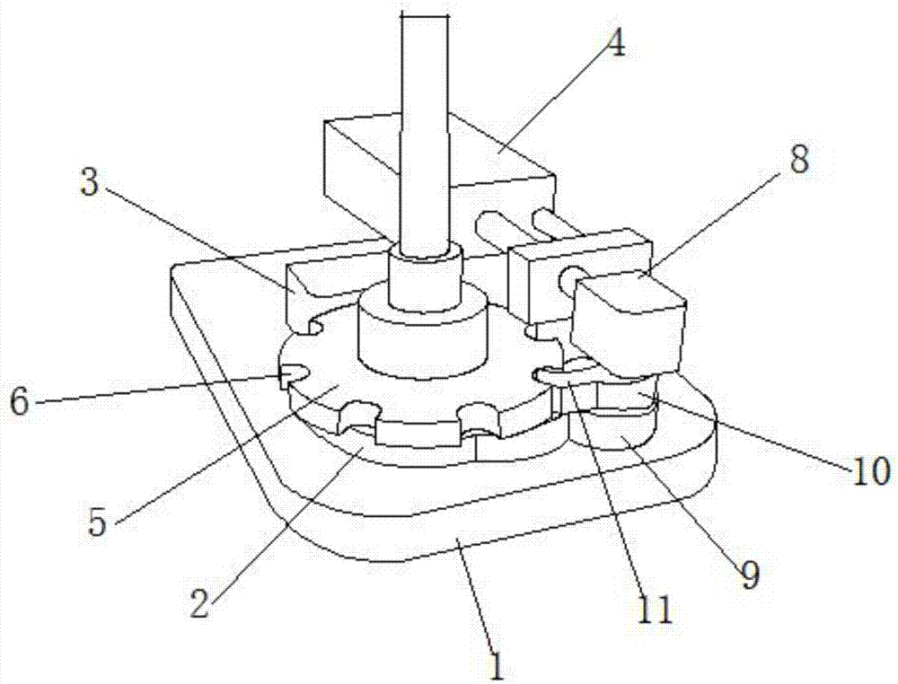 Mechanical intelligent self-locking rotating device