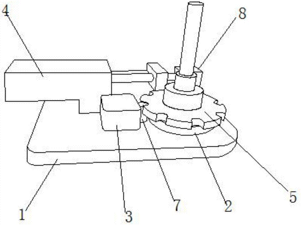 Mechanical intelligent self-locking rotating device