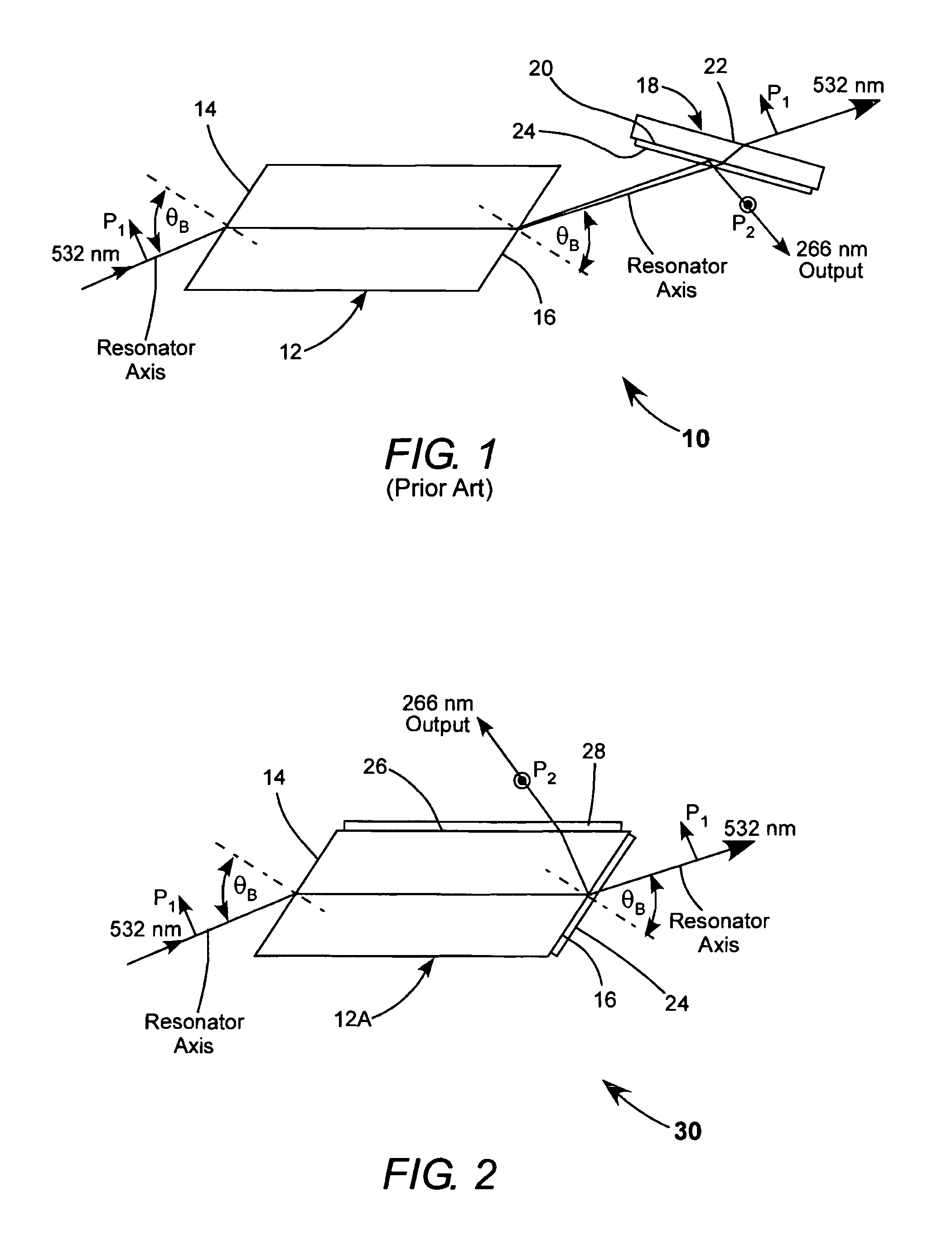 Method for laterally-coupling frequency-converted laser radiation out of a resonator