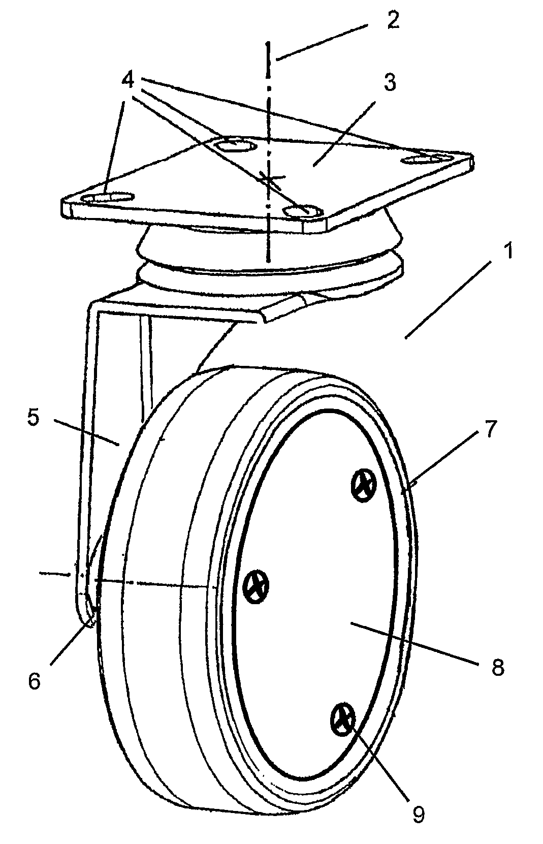 Shopping Trolley Comprising Wheels