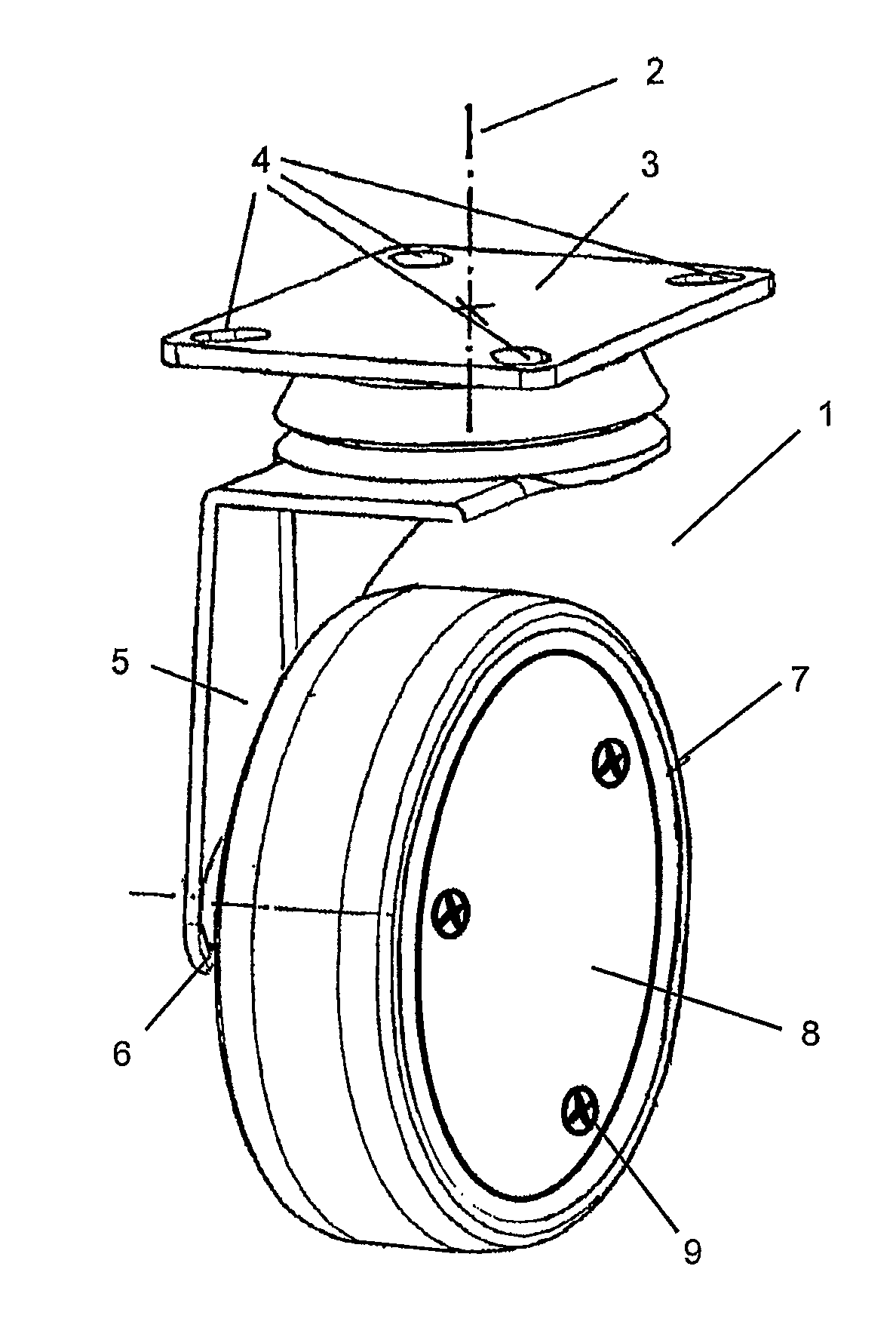 Shopping Trolley Comprising Wheels