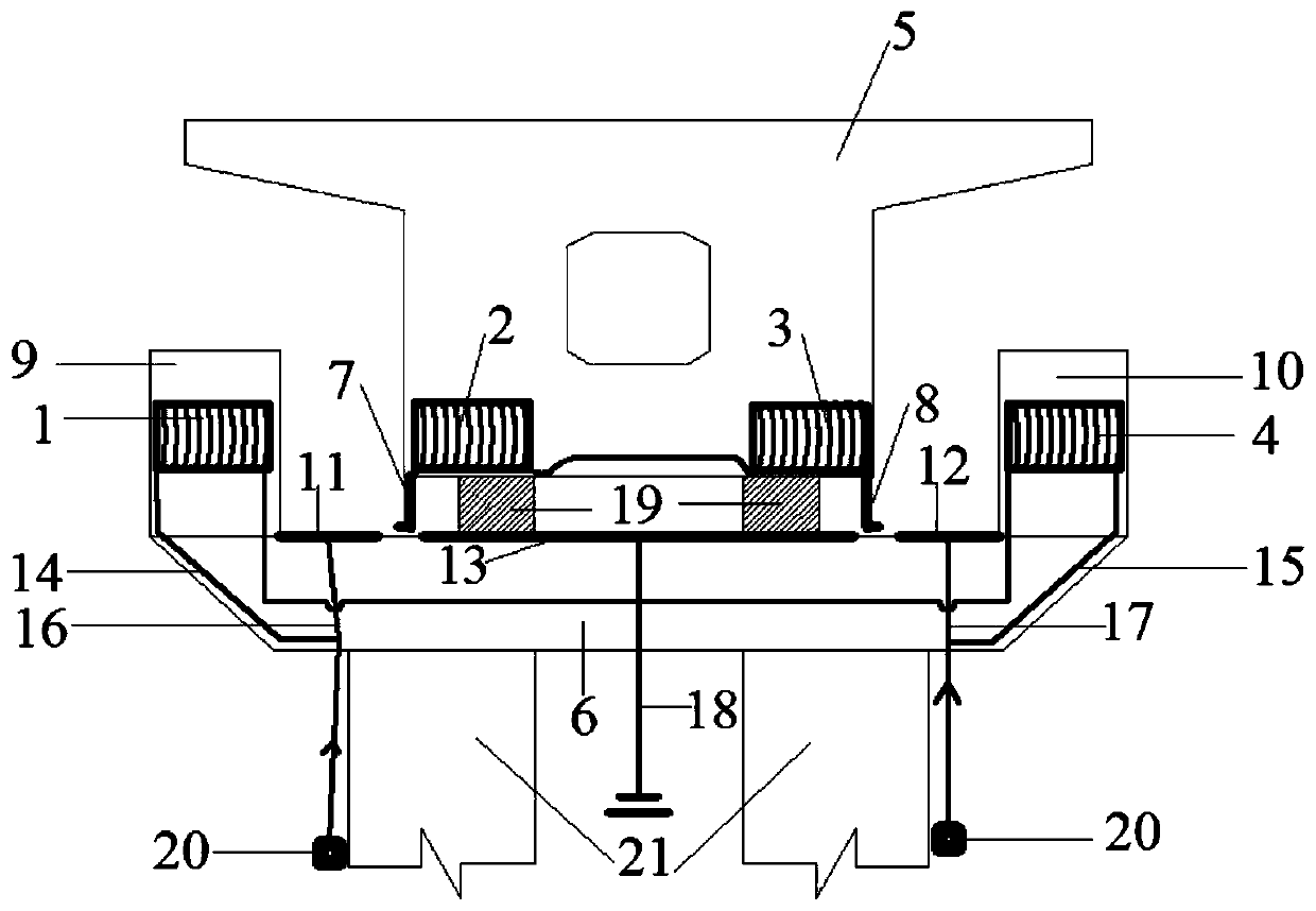 An electromagnetic bridge anti-seismic and anti-fall beam device