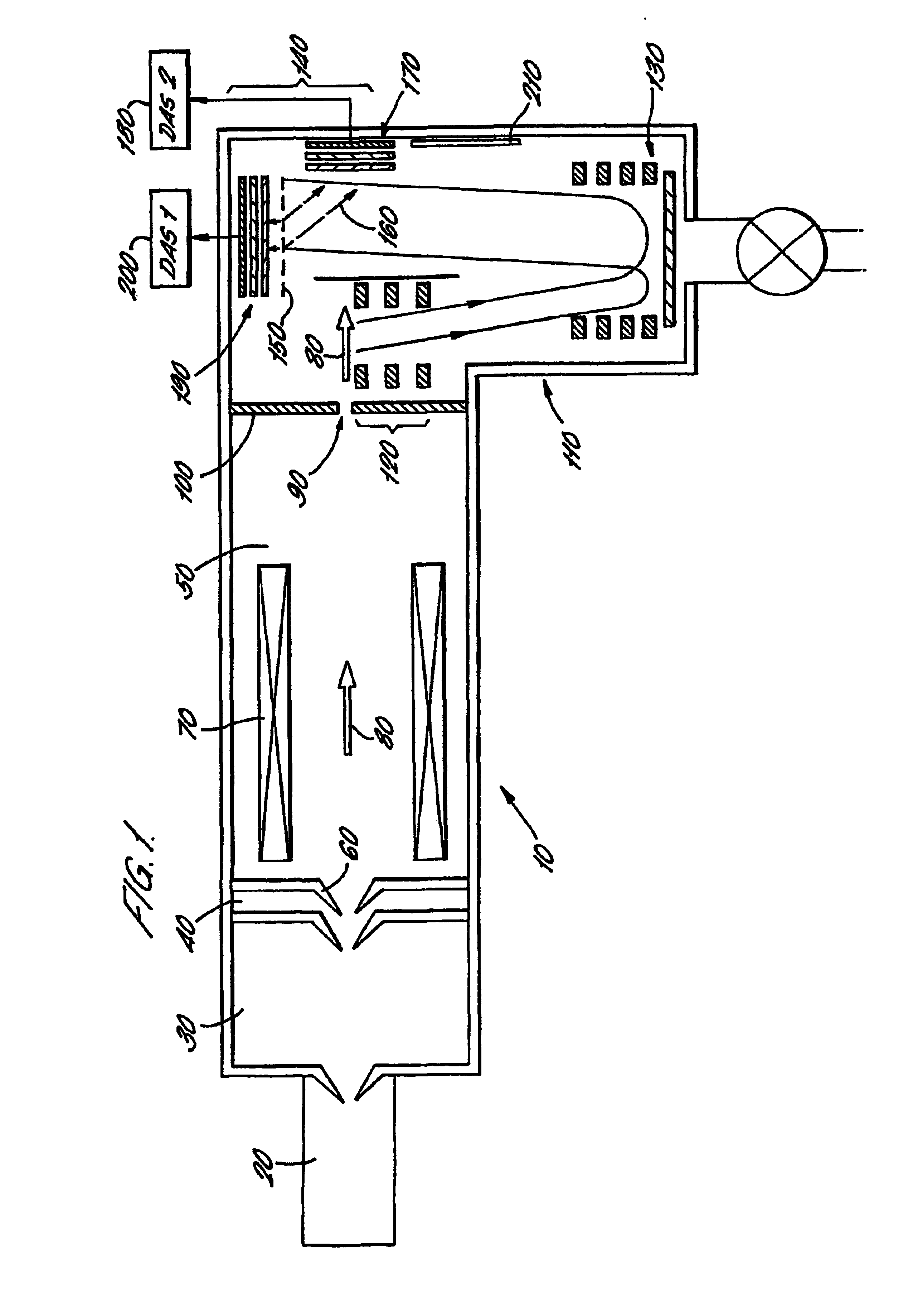 Time of flight mass spectrometer and multiple detector therefor