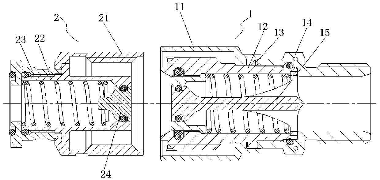 Fluid connector assembly and connector and adaptive connector thereof