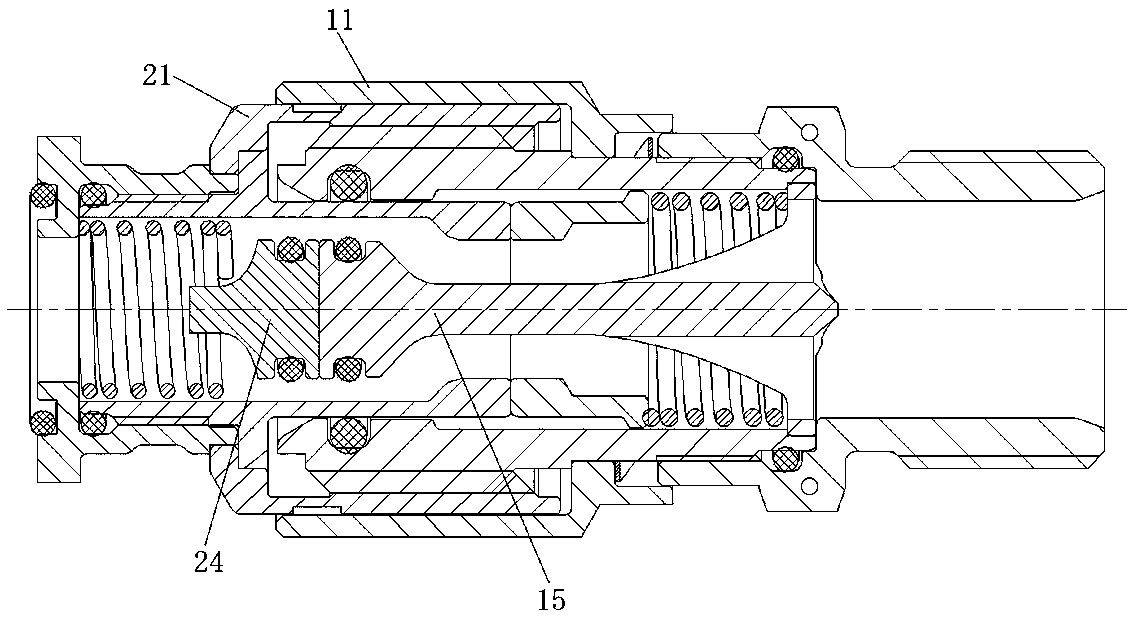 Fluid connector assembly and connector and adaptive connector thereof