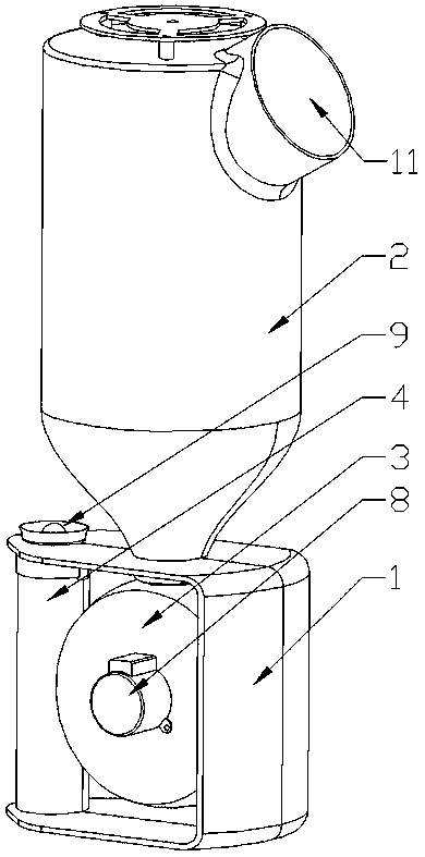 Airborne blow-shooting type seed direct seeding equipment and seeding unmanned aerial vehicle