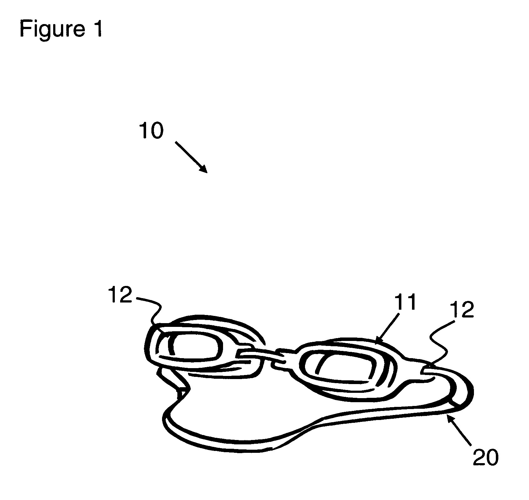 Swim goggles fastener system