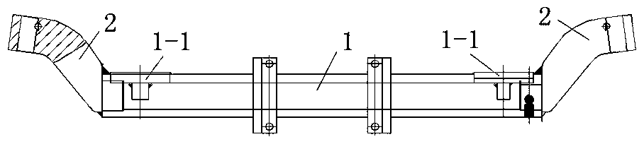 Method for processing steering front axle of underground tank car