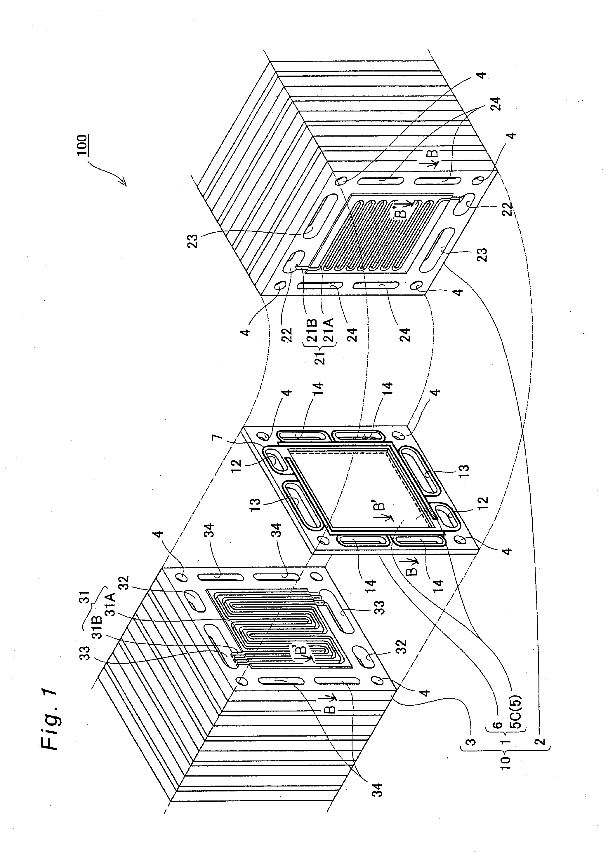 Electrode-membrane-frame assembly for fuel cell, polyelectrolyte fuel cell and manufacturing method therefor