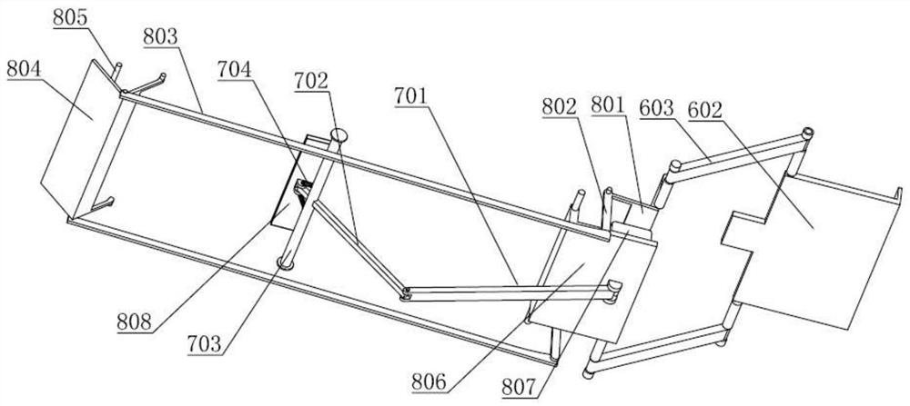 An automatic grouping device for toothed building boards