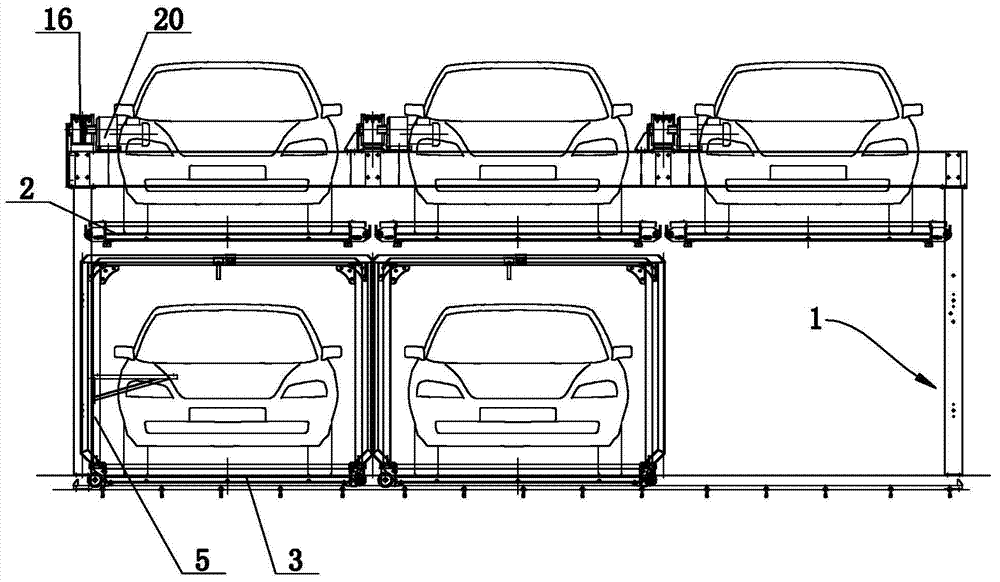 Lifting horizontal-moving type parking equipment