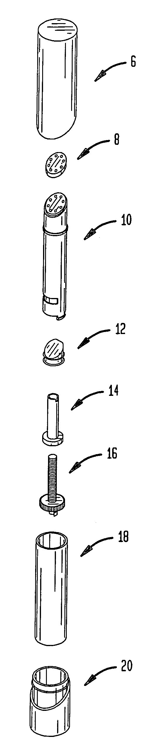 Dispenser for fluid materials