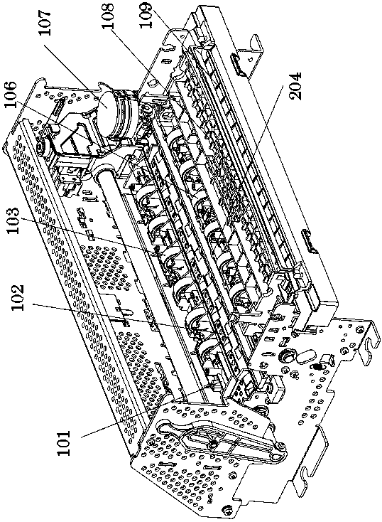 Implementation method for integrating scanning function in passbook printing machine