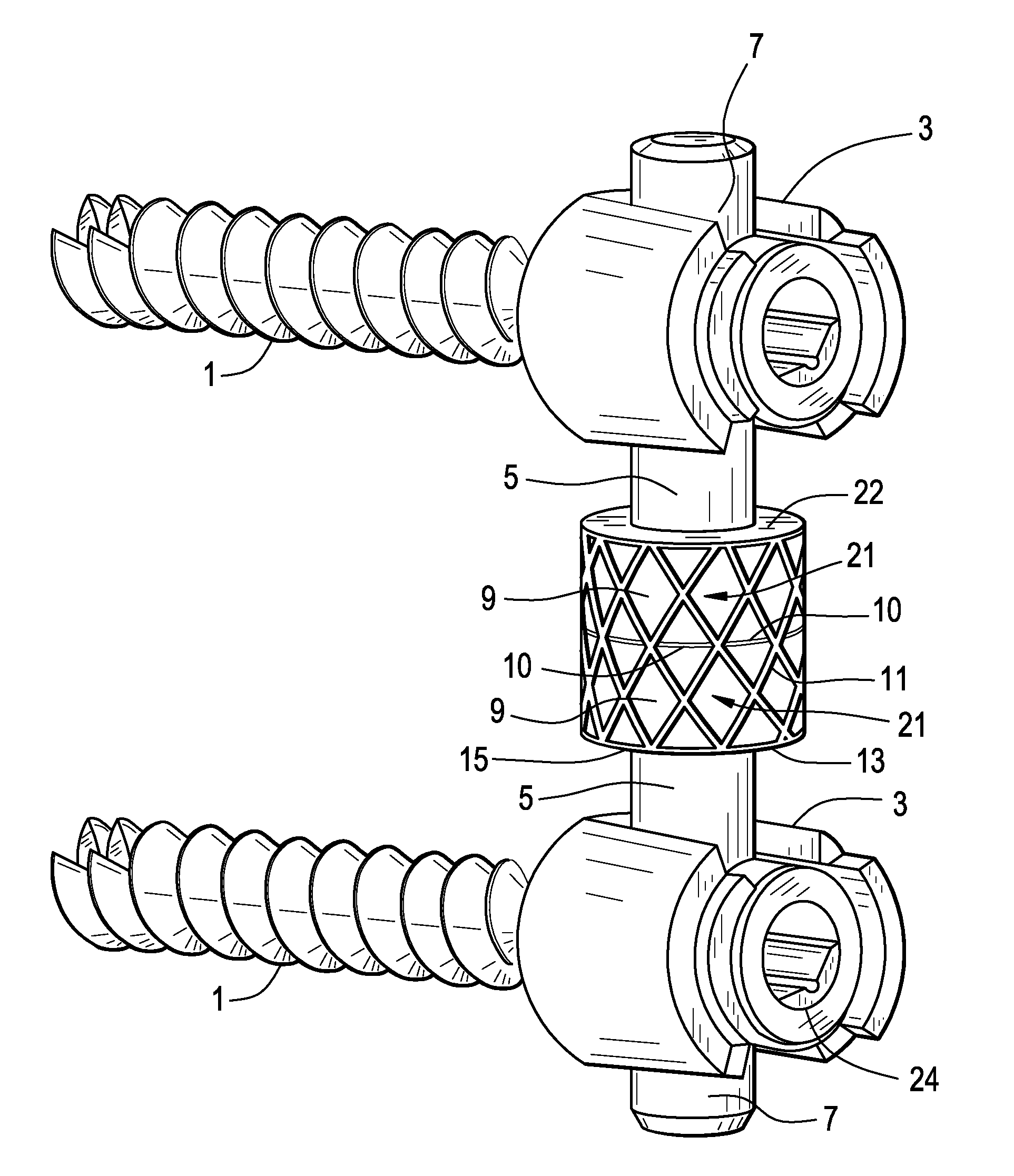 Posterior Dynamic Stabilization System With Flexible Ligament