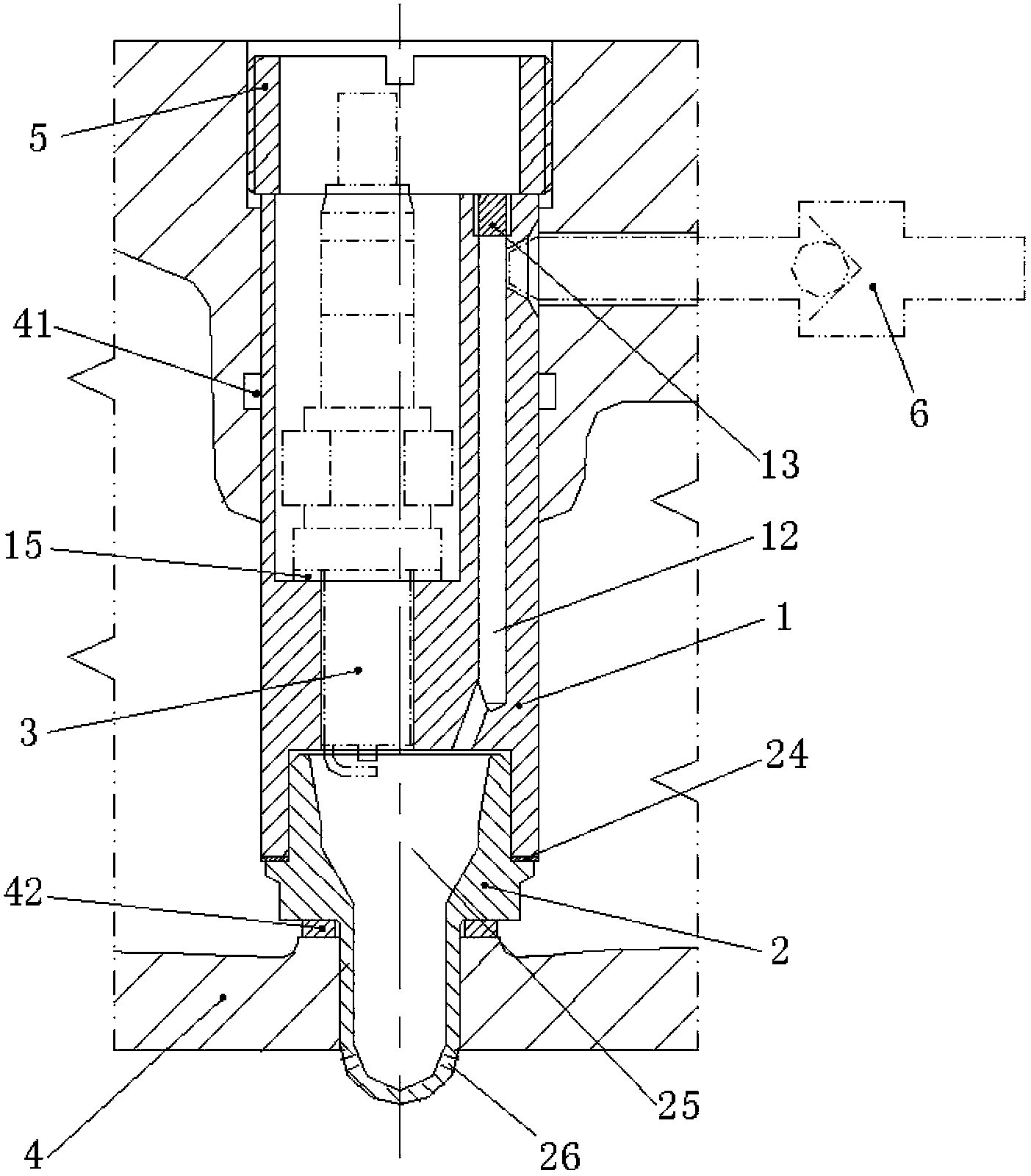 Ignition device of natural gas engine
