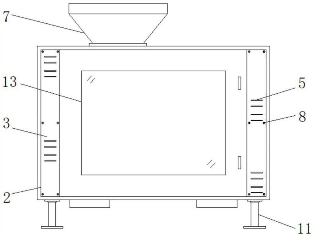 Multi-stage screening type tea winnowing machine with impurity removal function