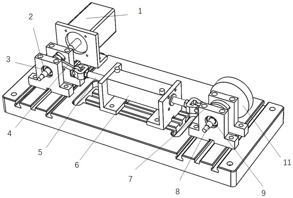 A small internal combustion engine crankshaft system simulation device and simulation method
