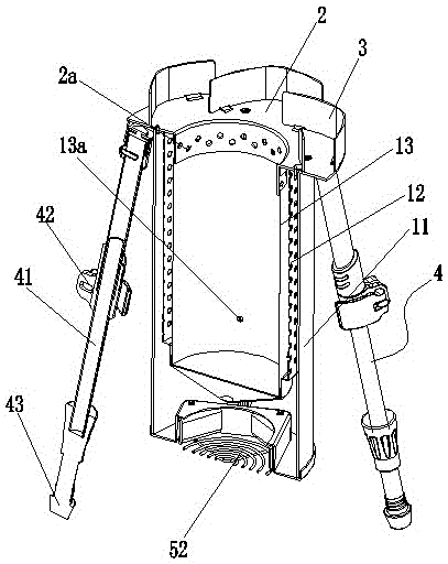 Picnic stove with anti-scald structure