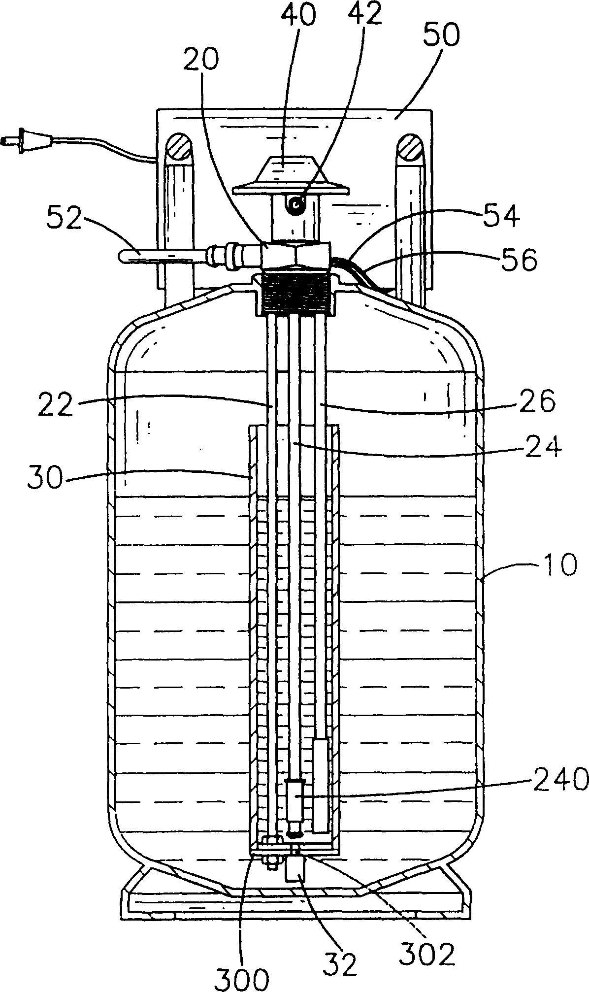 Constant temp gas supply device for liquid state fuel tank