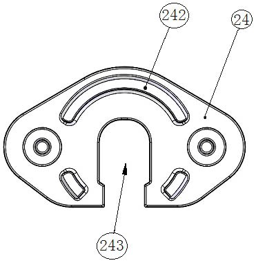 High-strength spring guide base for hydraulic system powder metallurgy and production process thereof