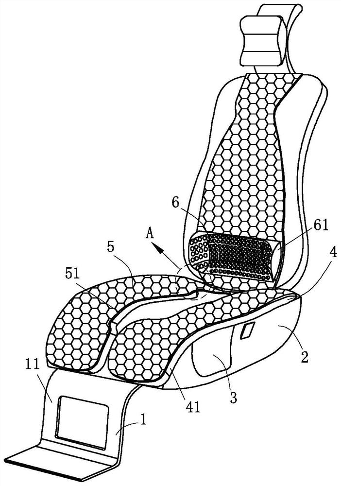 A new energy vehicle riding device with a shock absorbing function