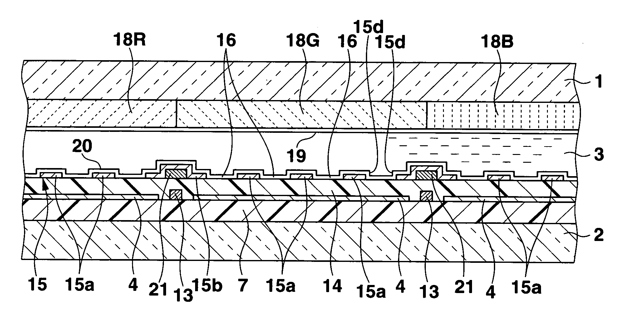Liquid crystal display apparatus which performs display by using electric field in direction substantially parallel with substrate surfaces to control alignment direction of liquid crystal molecules