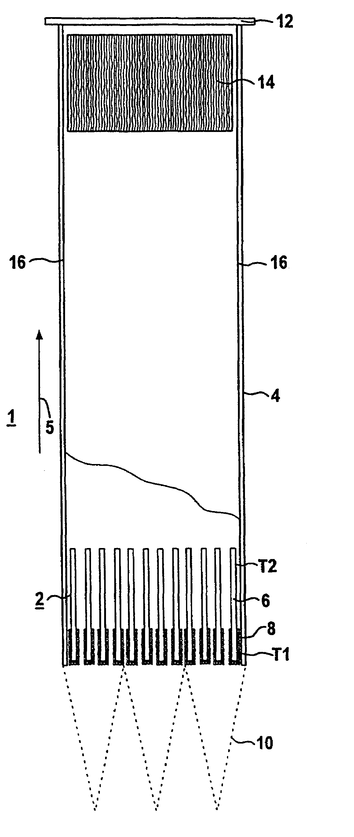 Recombination device and method for catalytically recombining hydrogen and/or carbon monoxide with oxygen in a gaseous mixture