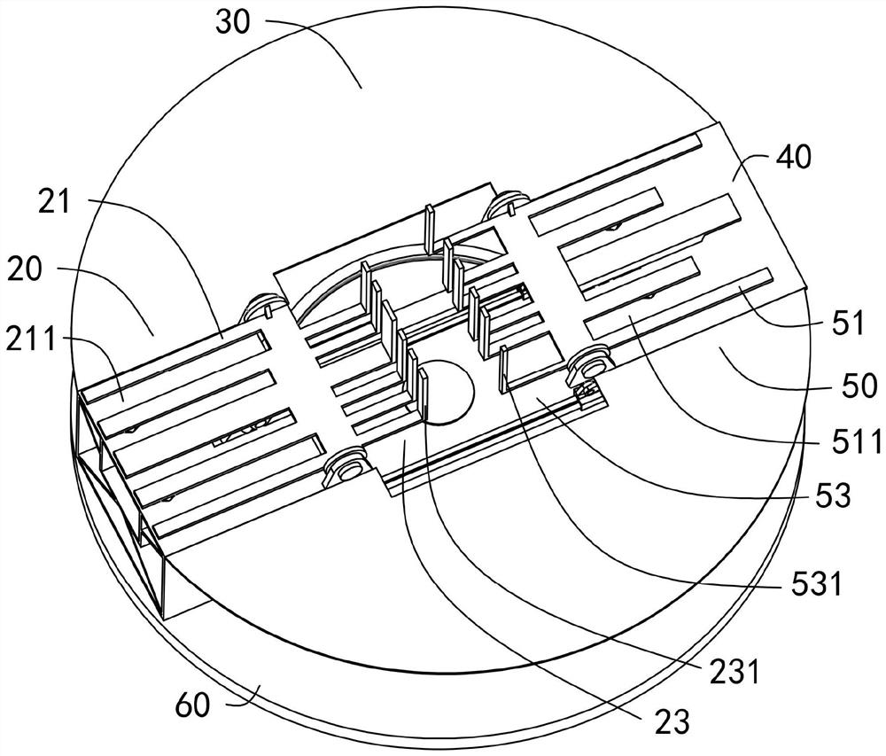 Mutual-insertion type semi-packaging type hydraulic turnover mechanism based on cuboid heavy piece