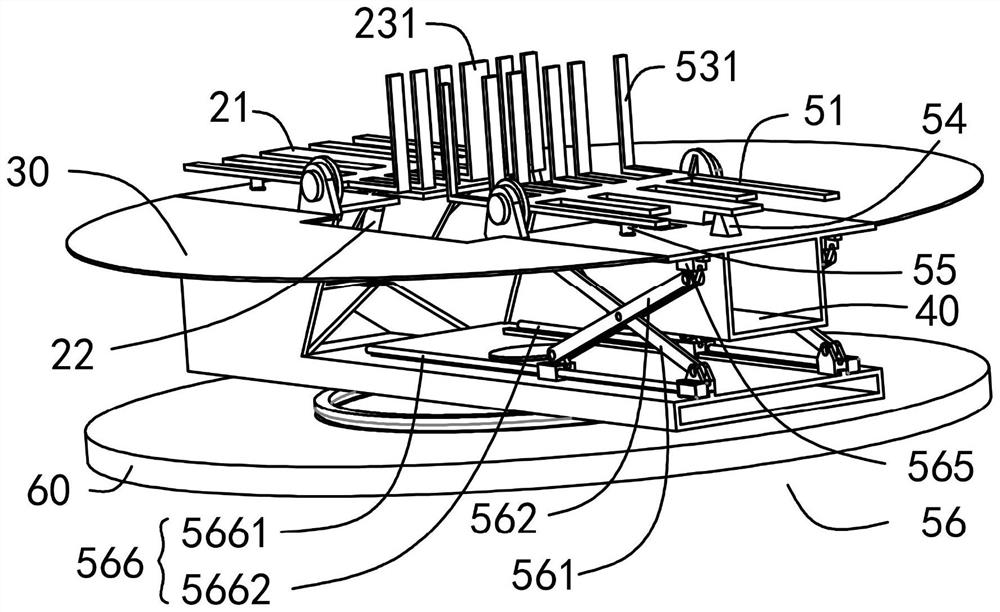 Mutual-insertion type semi-packaging type hydraulic turnover mechanism based on cuboid heavy piece