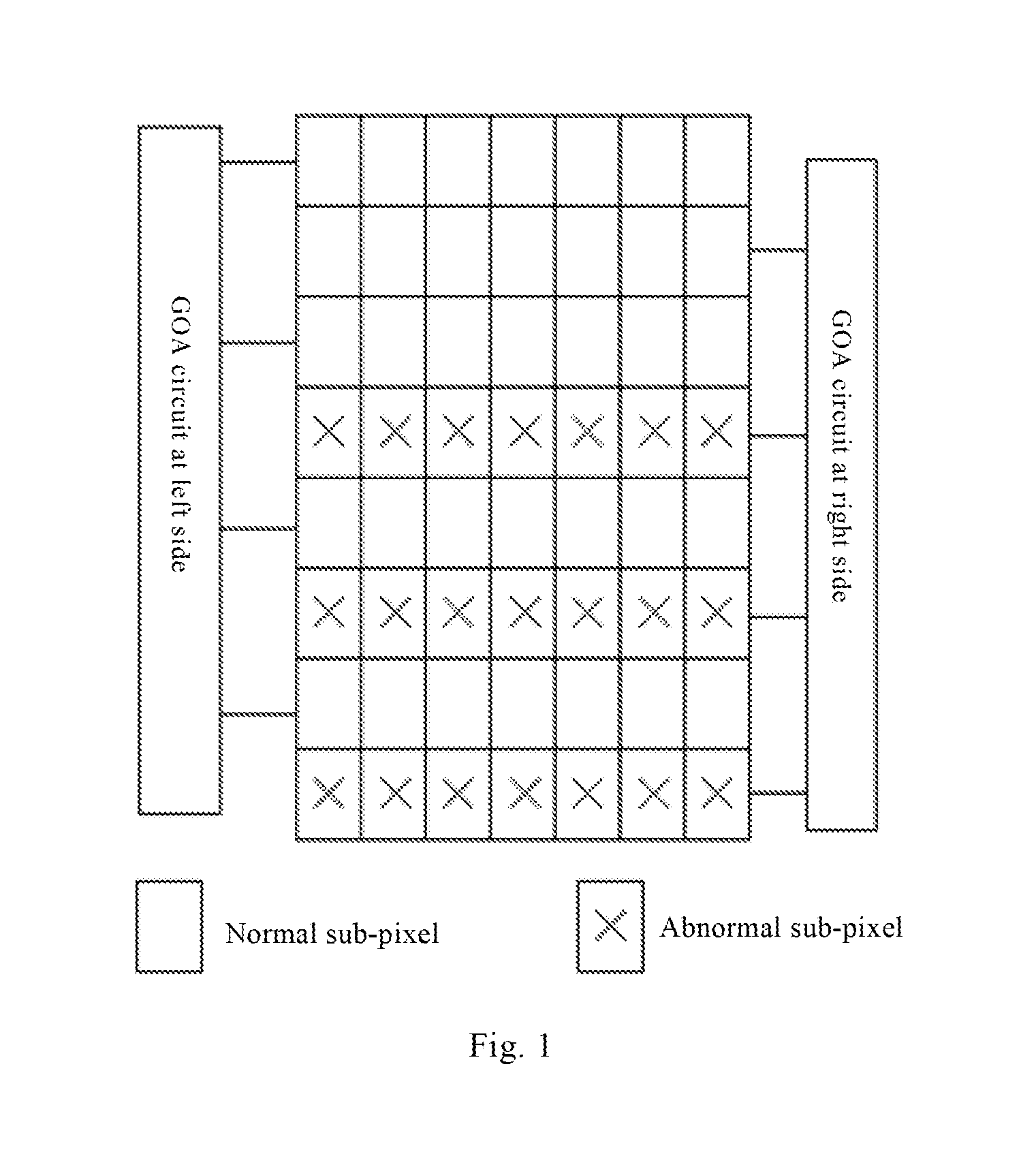 Color filter substrate, display device and detecting method therefor