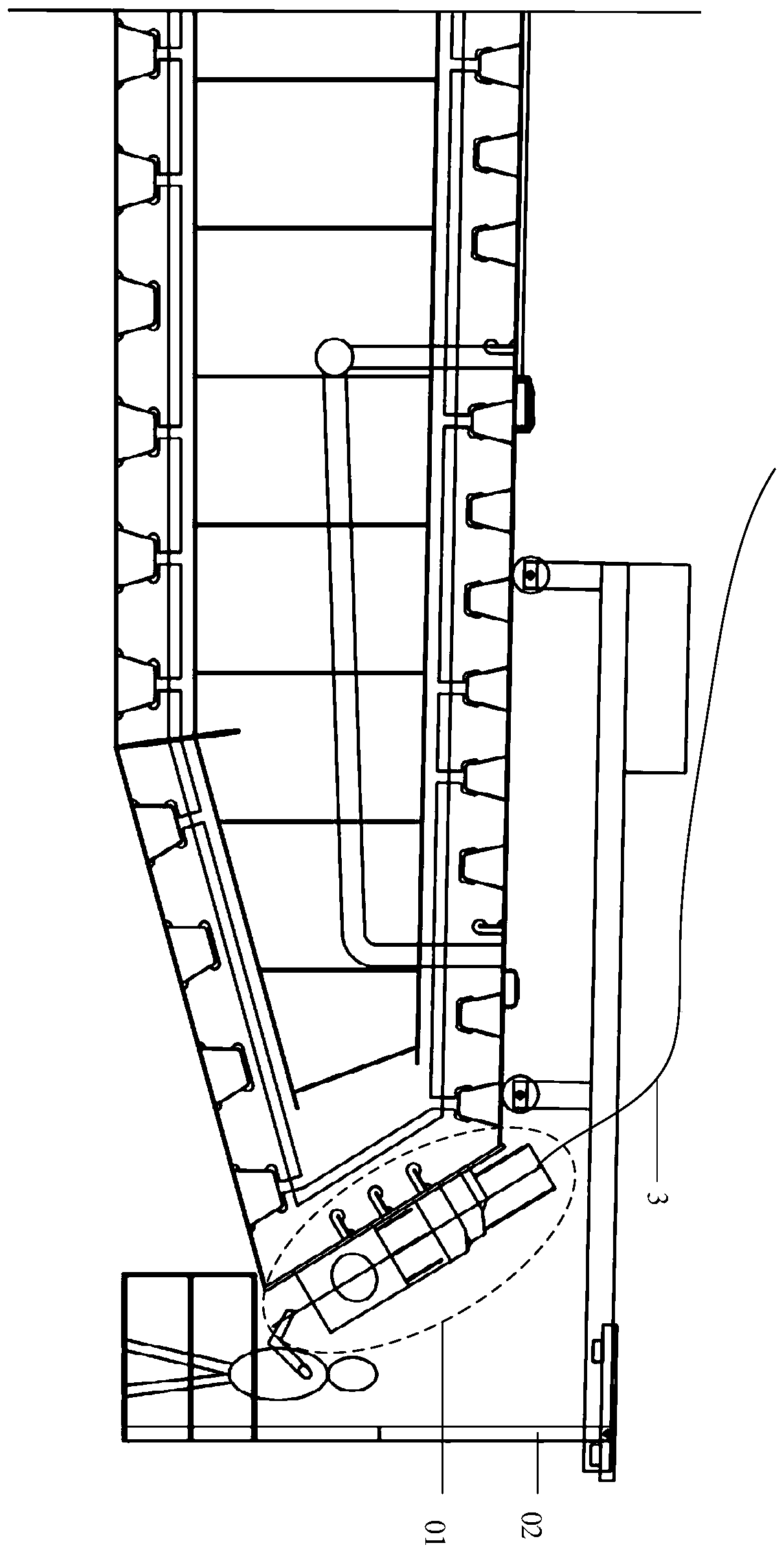 Beam end installation method of stay cable