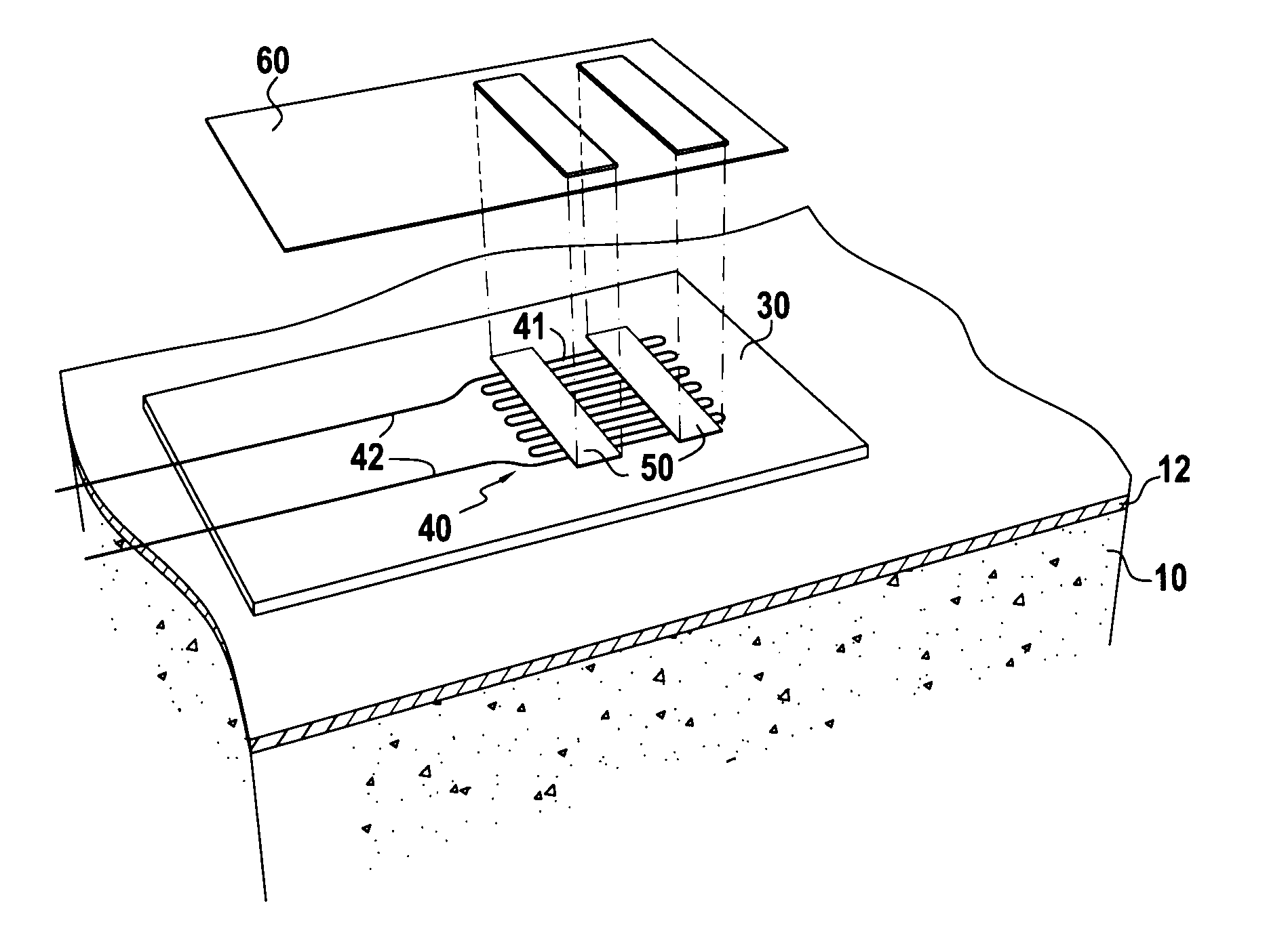 Method of making a deposit on an sic-covered substrate