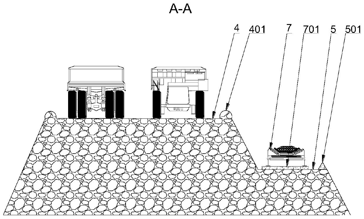 A method of intermediate bridge layout for semi-continuous process in open-pit coal mine