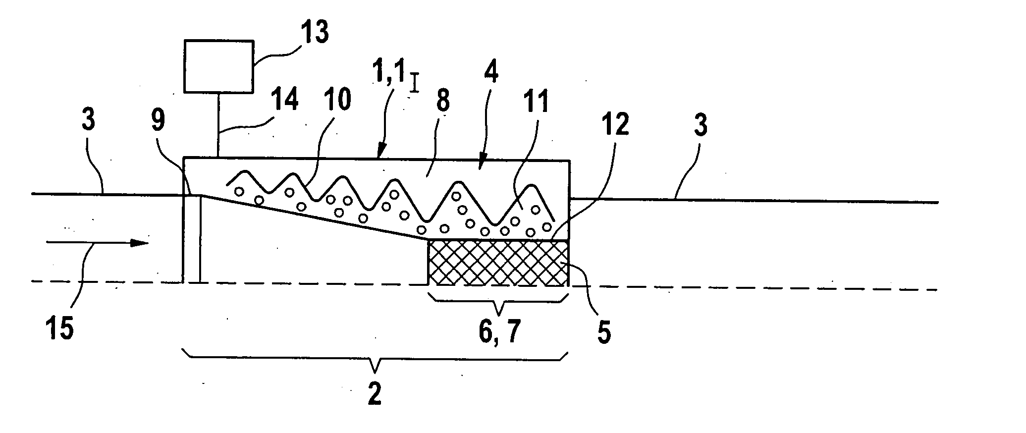 Device and Method for Controlling the Flow Speed of a Fluid Flow in a Hydraulic Line