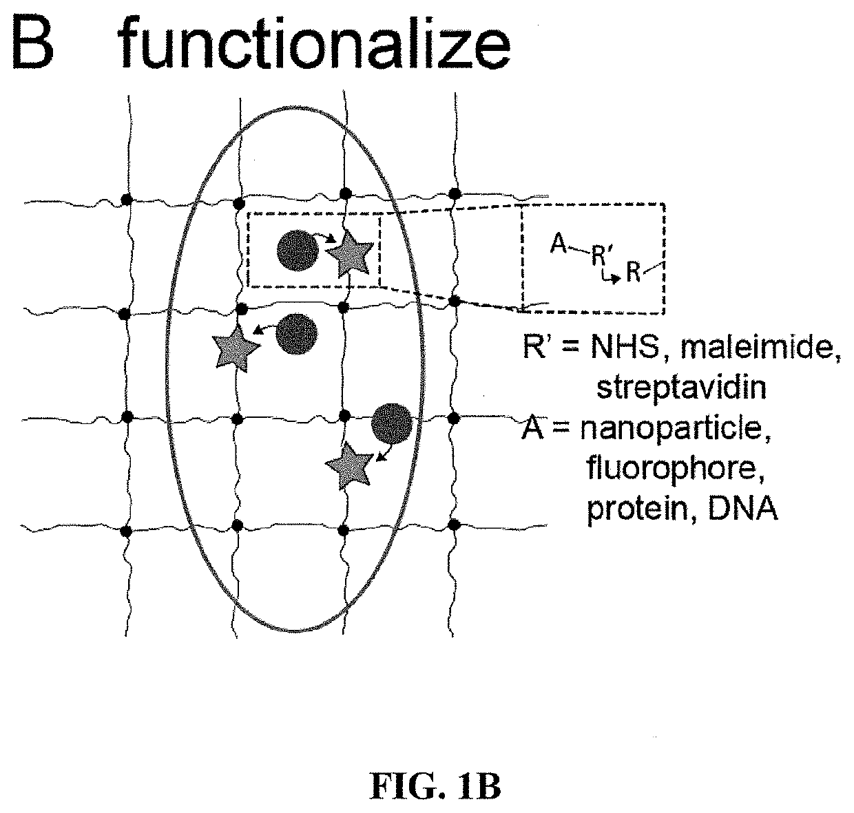 Three-dimensional nanofabrication by patterning of hydrogels