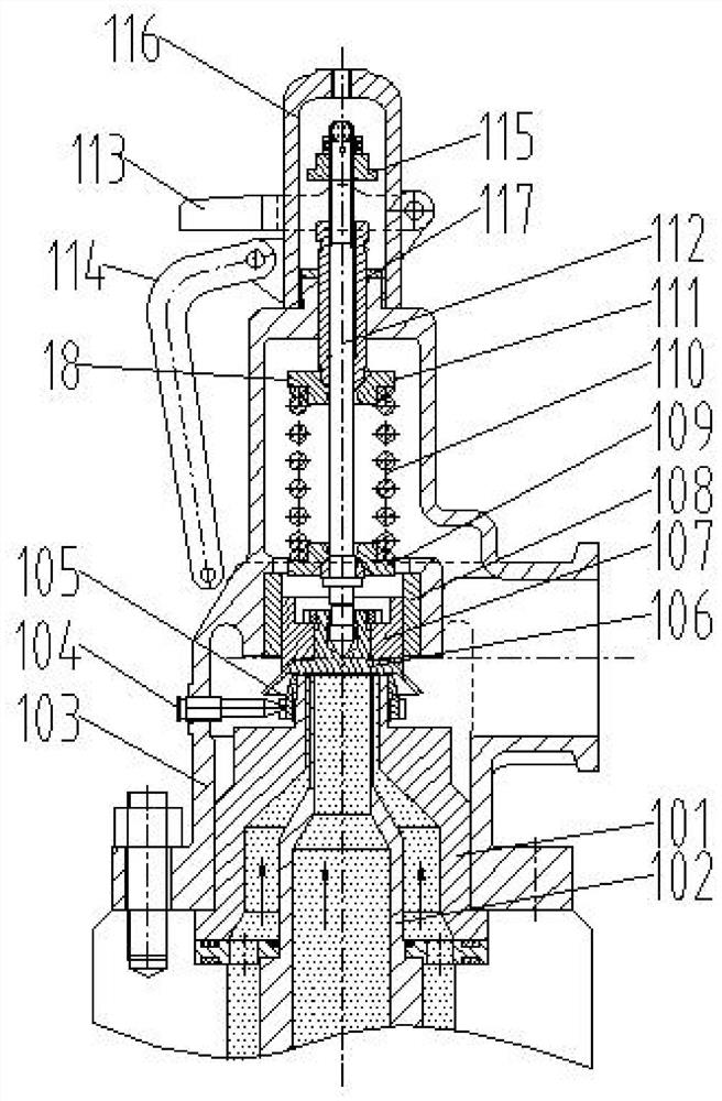Pilot operated type safety valve of novel structure and using method