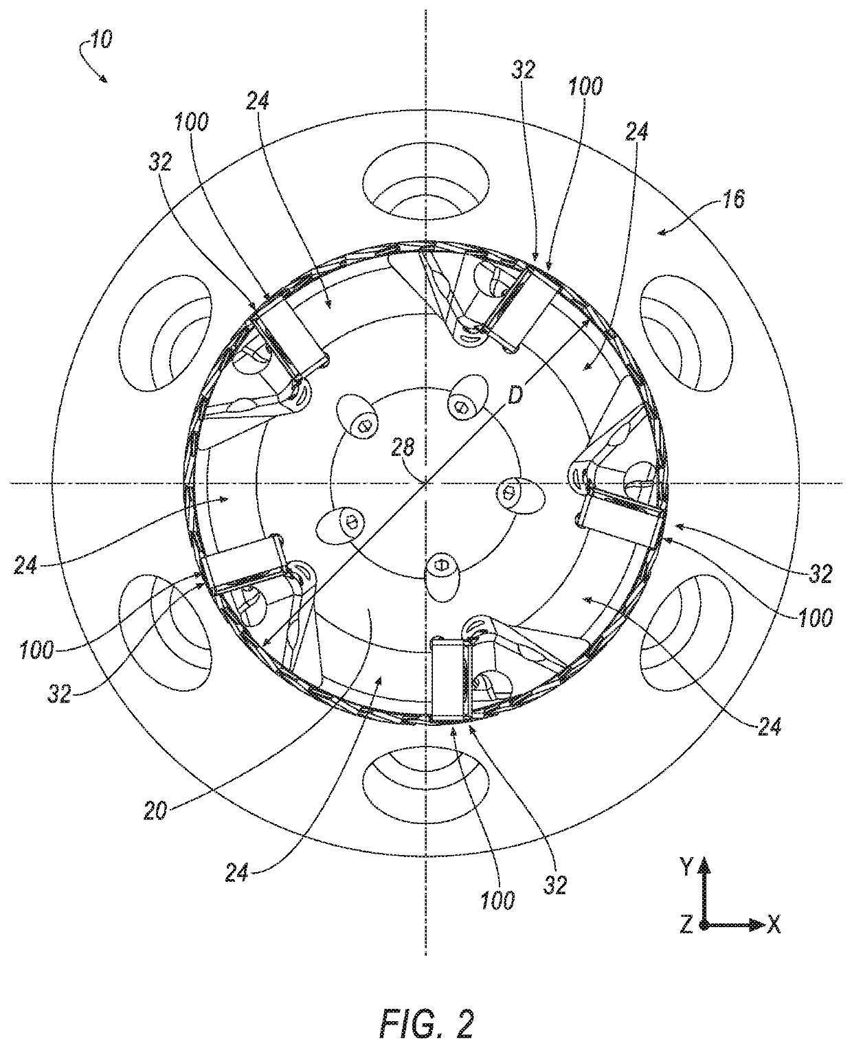 Rotary cutting tool with hybrid cutting insert design