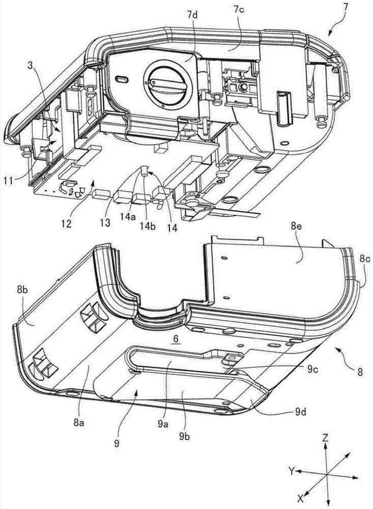 Printer with substrate protection structure