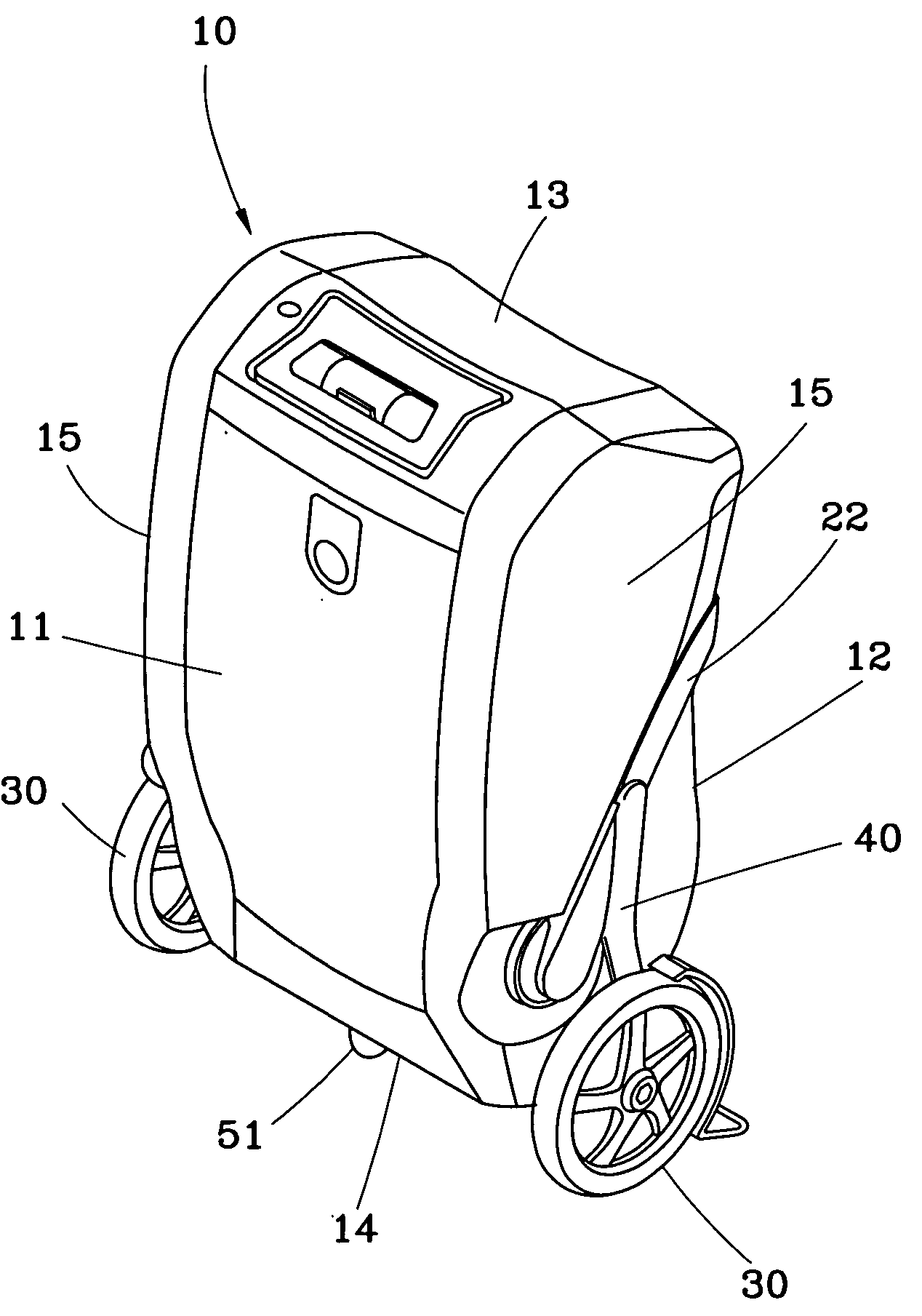 Transporting device with panel truck