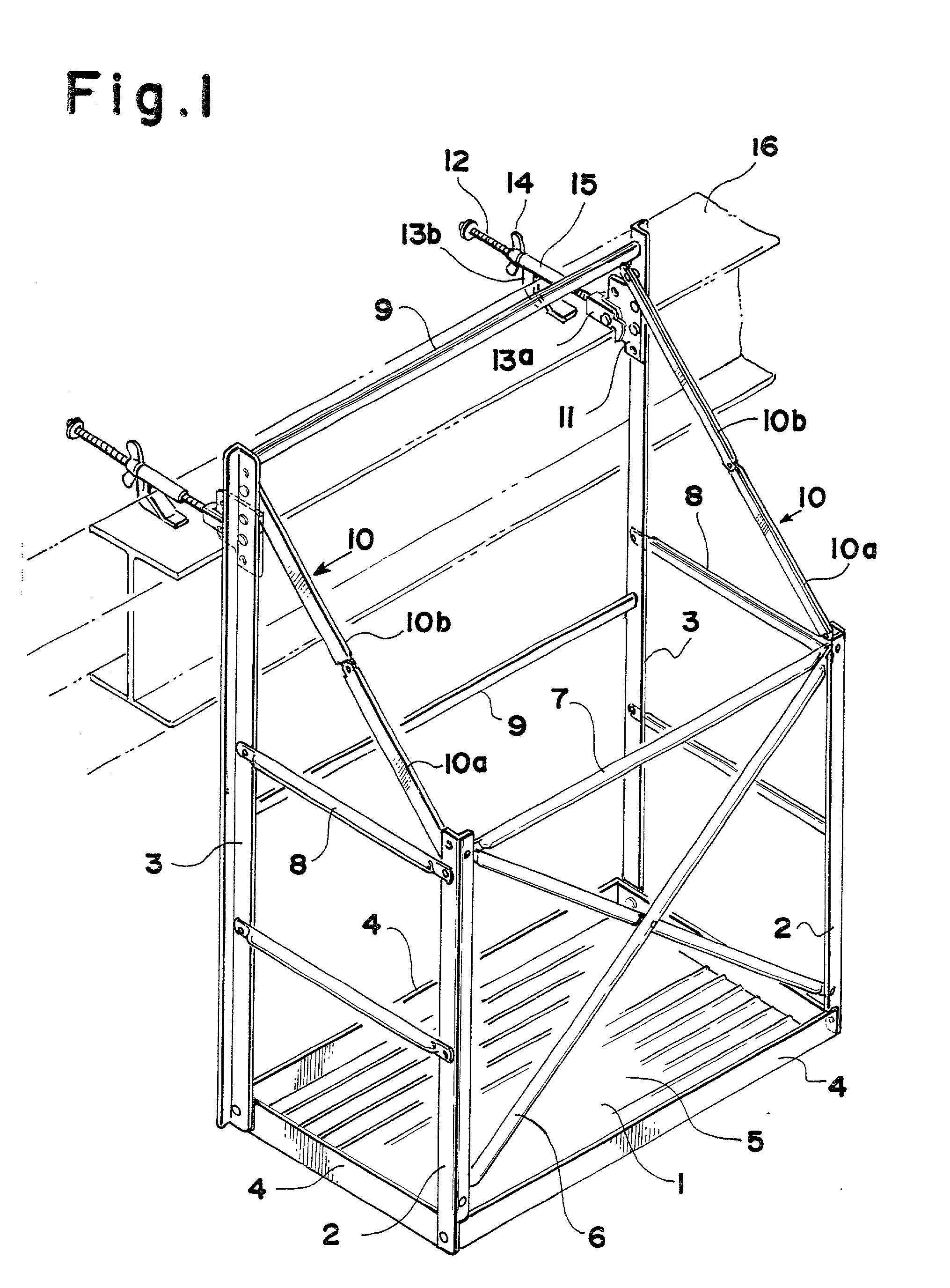 Foldable scaffold device