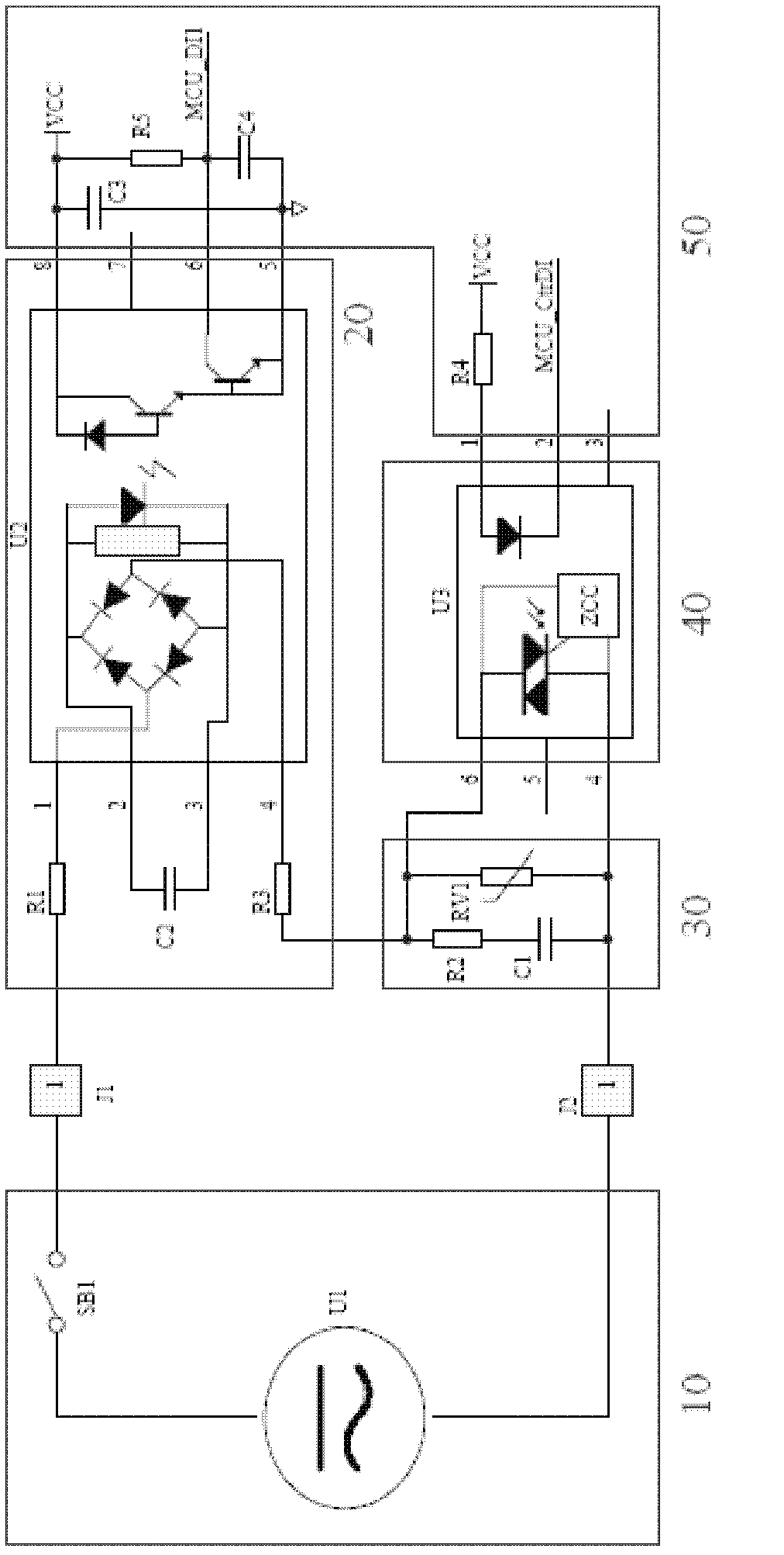 AC and DC digital input circuit