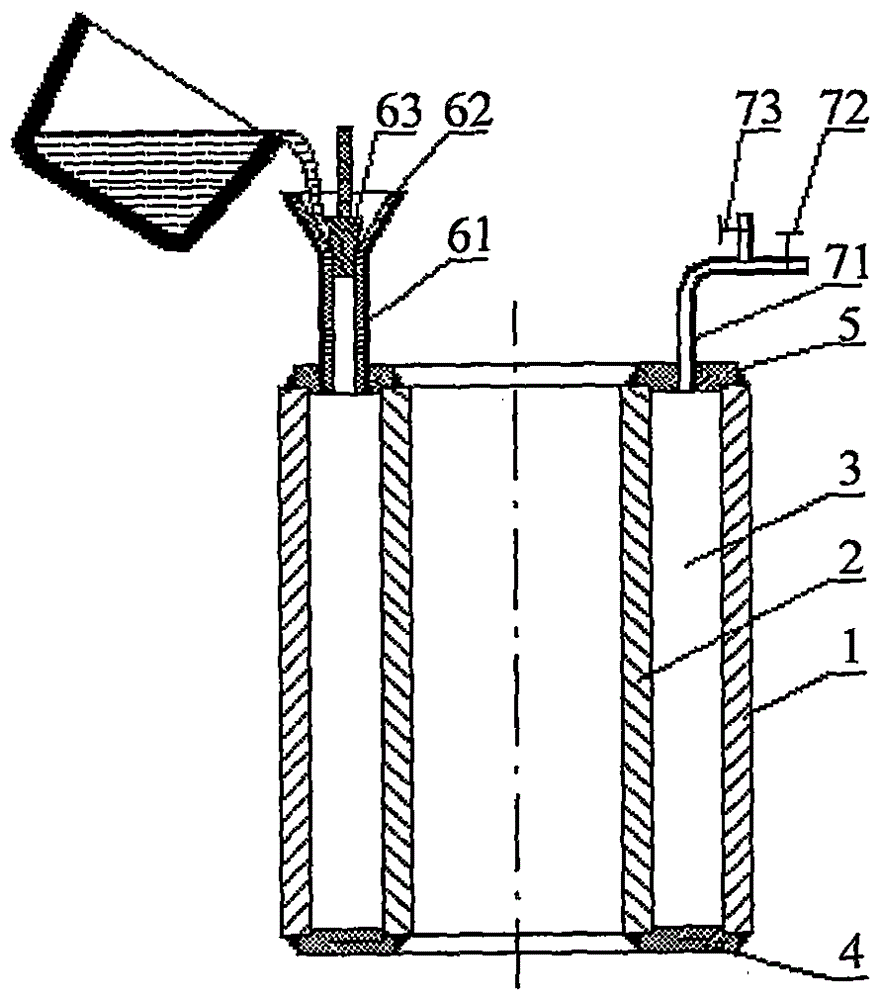 A kind of preparation method of metal composite pipe blank with more than two layers