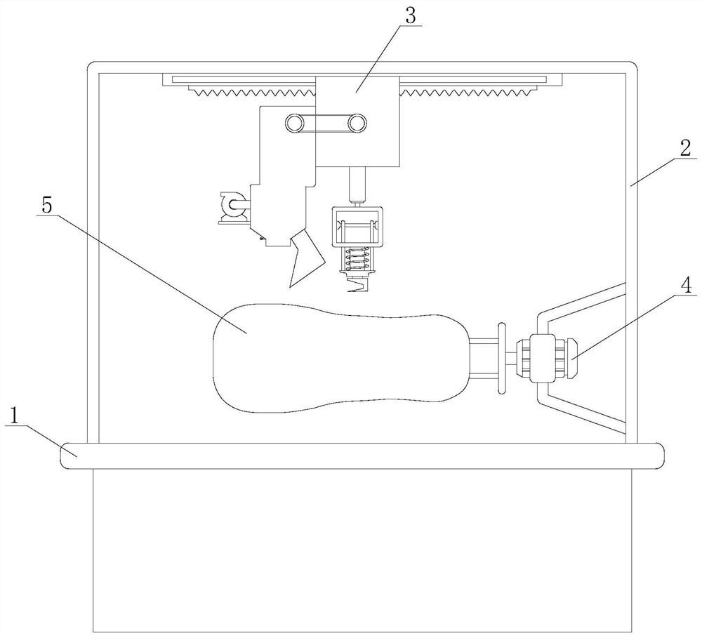 A fixed pumpkin peeling device and peeling method thereof