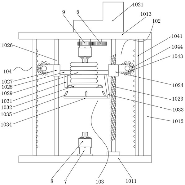 A vertical three-dimensional numerical control quenching machine tool