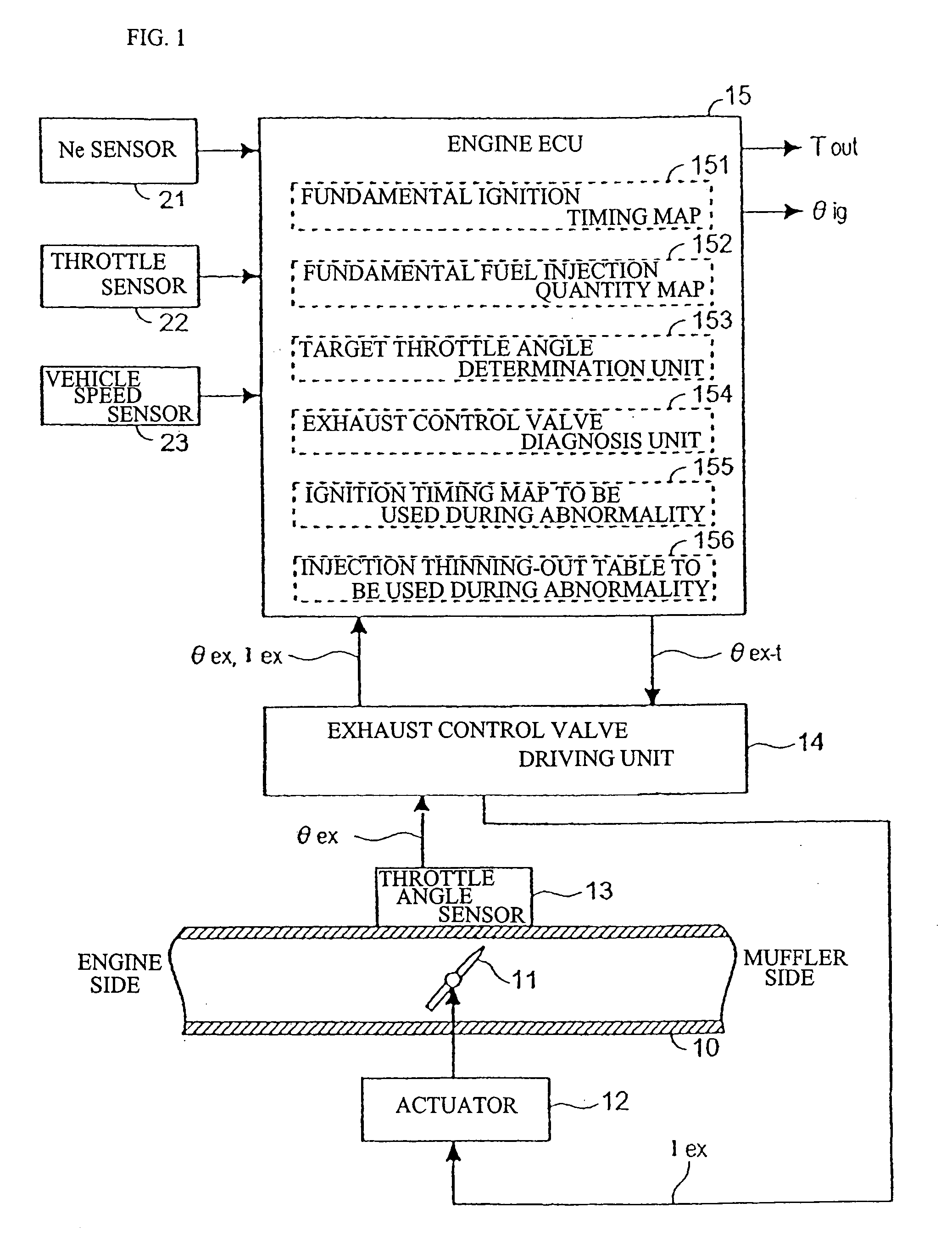 Output control system for engine with exhaust control function