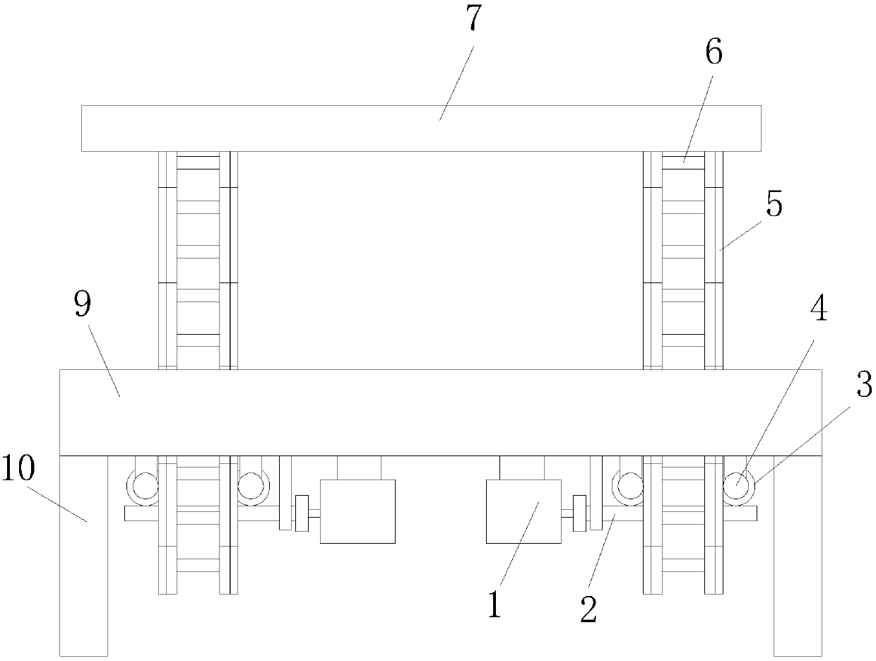 Stage capable of being rapidly and efficiently constructed