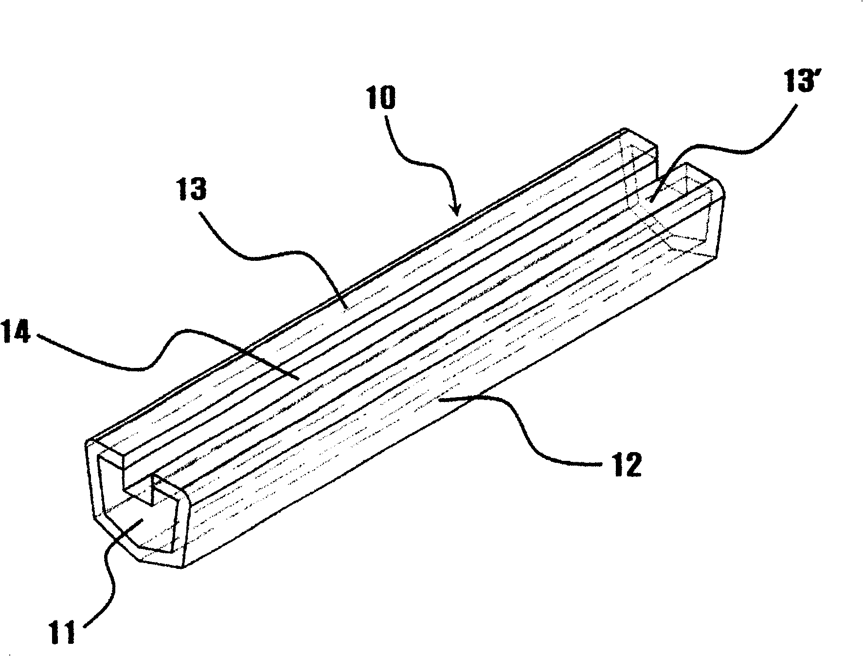 Getter composition and device for introducing of mercury into fluorescence lamp for BLU