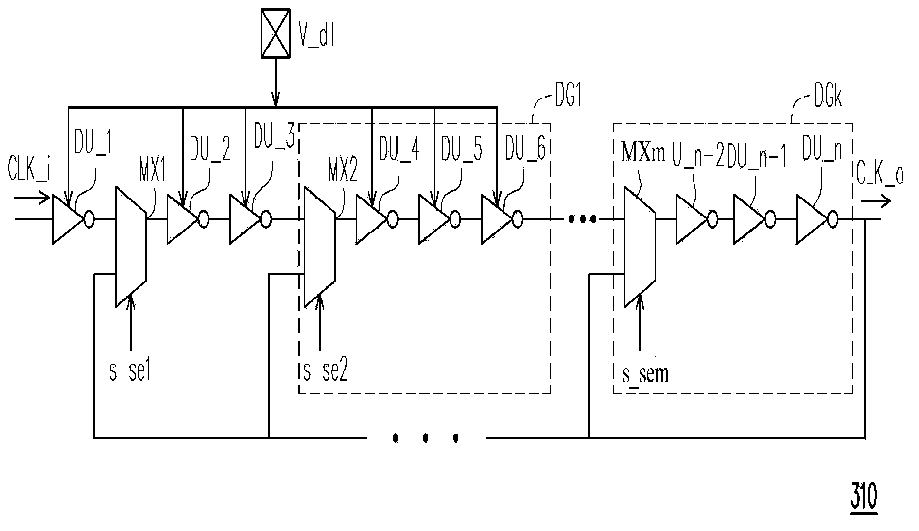 Delay line circuit, delay locked loop and tester system including the same