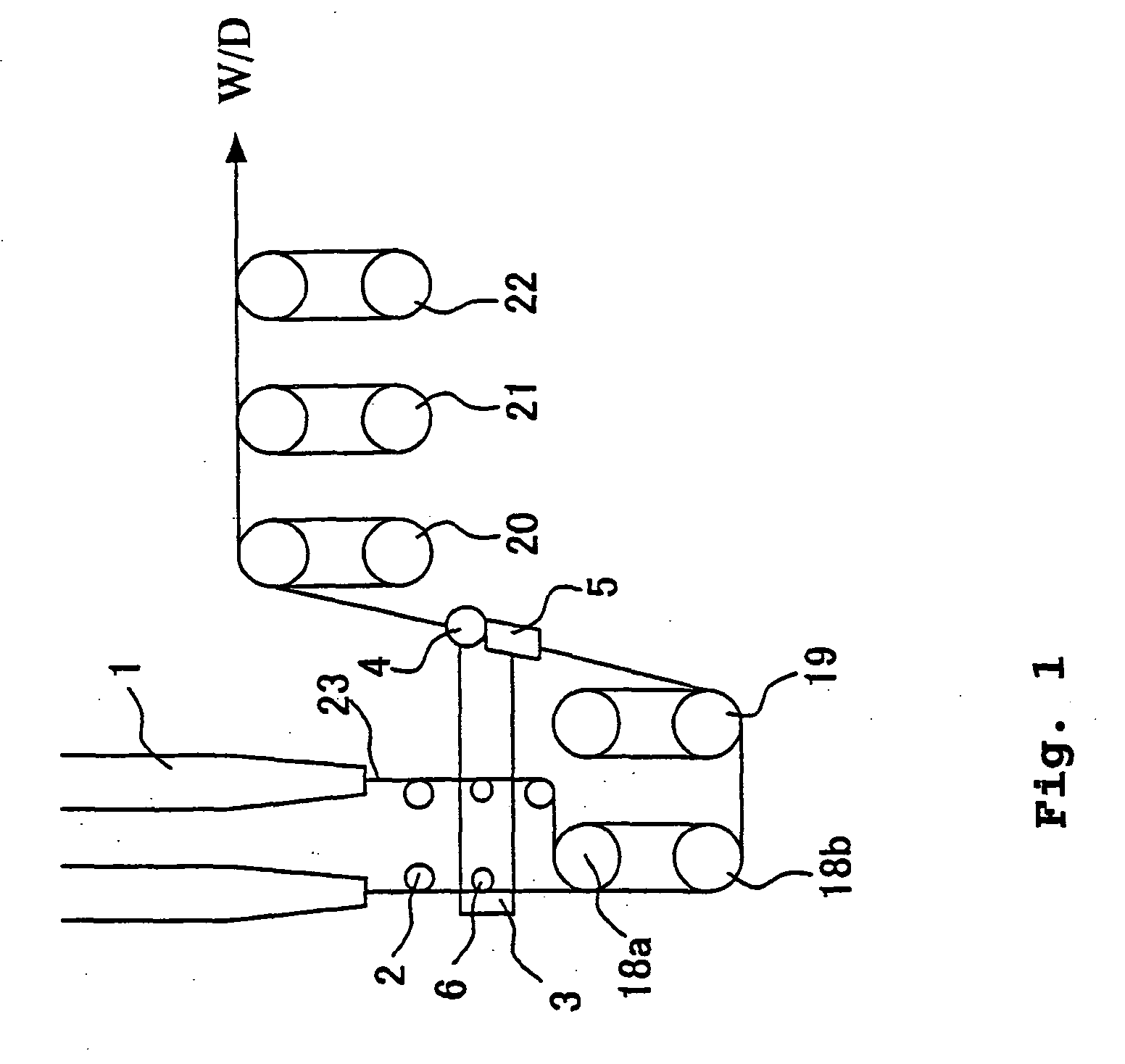 Production method of synthetic and yarn traverse device